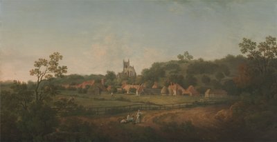 Een verre blik op Hythe dorp en kerk, Kent door Arthur Nelson